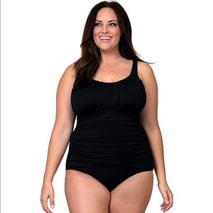 Plus Size Black One Piece Swimsuit